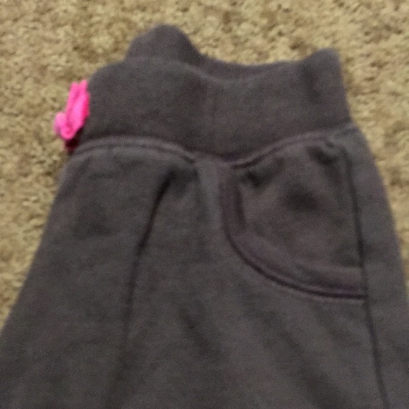 Jogging pants for Girls Sz 5 solid thick brown jogging style EUC - Picture 2 of 7